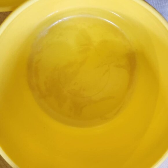 Vintage Yellow Plastic Measuring Cup Set For Baking & Cooking  Includes 1/4 1/3 - Picture 3 of 4